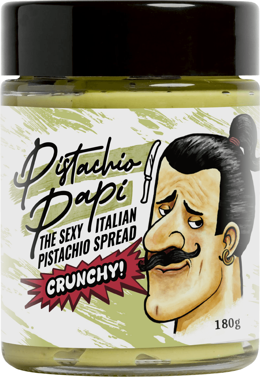 Pistachio Papi Crunchy, the sexy Italian pistachio spread, 180g
